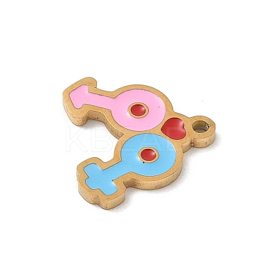 304 Stainless Steel Enamel Charms LS-STAS-P388-19J-G-1