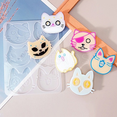 Animal Hair Clips Cabochon Silicone Molds DIY-Q033-03B-1