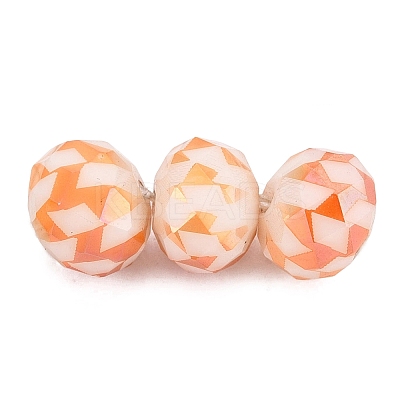 Electroplate Glass Beads EGLA-N026-01A-O01-1