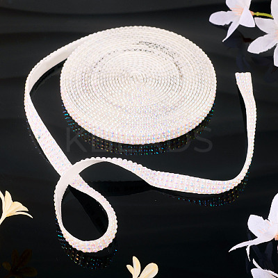 3 Yards Resin Self Adhesive Sewing Trim Hotfix Rhinestone Tape DIY-TA0013-15B-1
