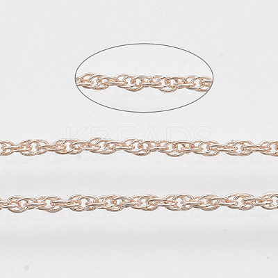 Soldered Brass Coated Iron Rope Chains CH-T002-04RG-1