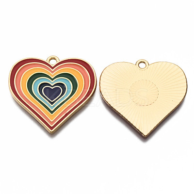 Alloy Enamel Pendants ENAM-T011-110A-NR-1