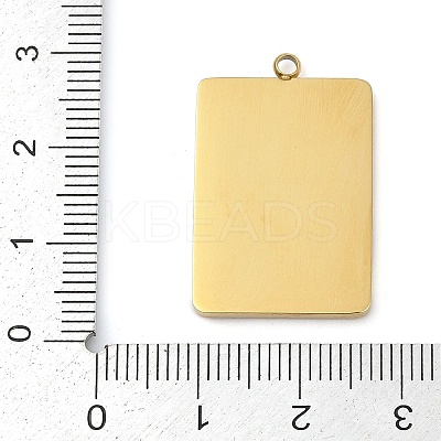 304 Stainless Steel Rhinestones Pendants STAS-D306-01G-K-1