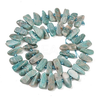 Natural Amazonite Beads Strands G-P619-A04-01-1
