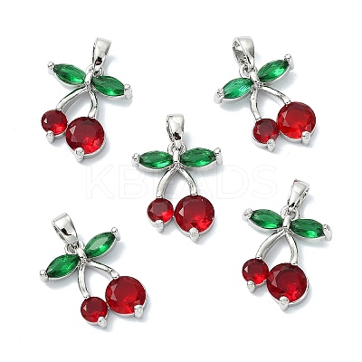 SHEGRACE Brass Cubic Zirconia Charms XGRQ3P816-625P-1