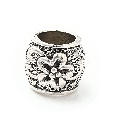 Tibetan Style Alloy European Beads PALLOY-P293-111AS-1
