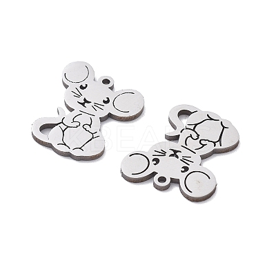 201 Stainless Steel Charms STAS-V001-08-1