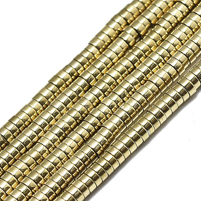 Electroplate Non-magnetic Synthetic Hematite Beads Strands G-S352-42A-01-1