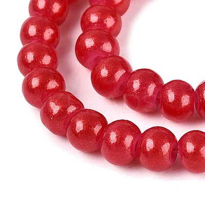 Baking Paint Glass Pearl Beads Strands DGLA-ZX001-05B-19-1