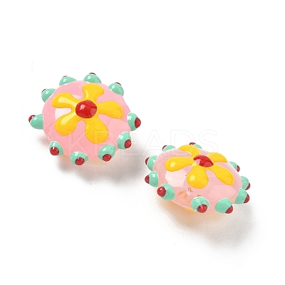 Baking Paint Glass Enamel Beads LAMP-S080-03A-1