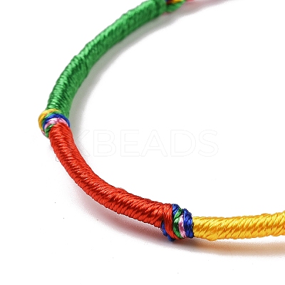 Polyester Braided String Cord Bracelet BJEW-I306-01A-1