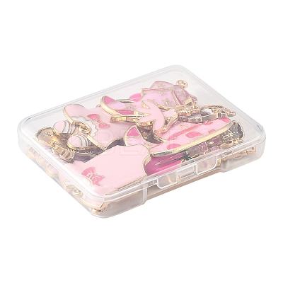 20Pcs 10 Styles Rack Plating Alloy Enamel Pendants ENAM-FS0002-74-1