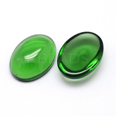 K9 Glass Cabochons Oval Flat Back Cabochons GGLA-L002D-04-1