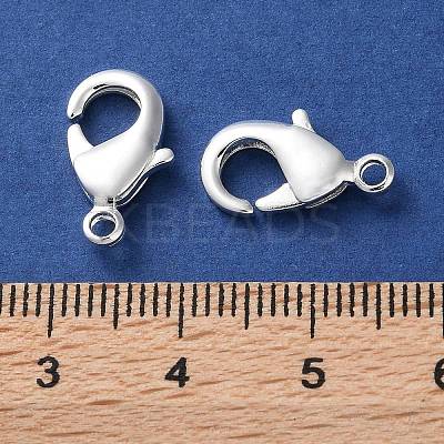 Rack Plating Brass Lobster Claw Clasps KK-F090-27S-03-1