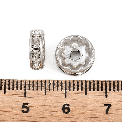 304 Stainless Steel Rhinestone Spacer Beads STAS-N133-02C-01P-1