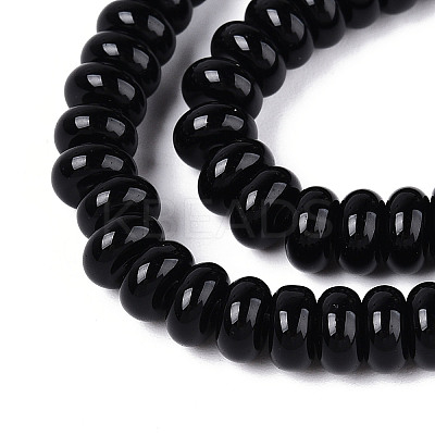 Baking Paint Glass Beads Strands GLAA-T025-6mm-08A-1