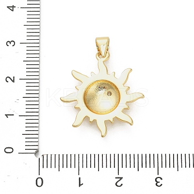 Brass Micro Pave Cubic Zirconia Pendants KK-L252-02G-1