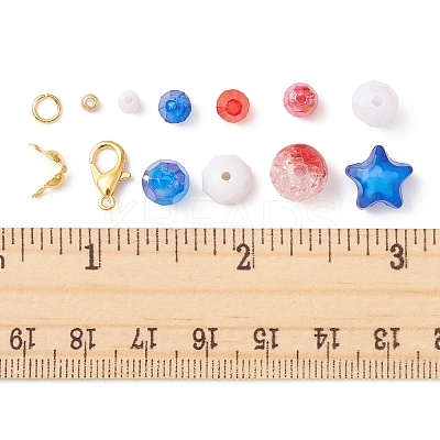 DIY Independence Day Bracelet Necklace Making Kit DIY-FS0004-89-1