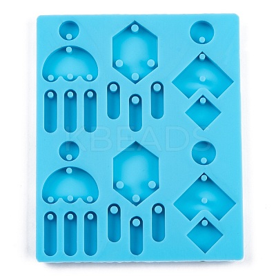 Tassel Earrings DIY Silicone Pendant Molds DIY-Q034-02-1