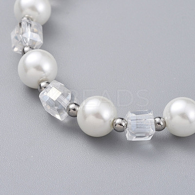 Glass Beads Stretch Bracelets BJEW-JB04757-02-1