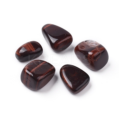 5Pcs Natural Tiger Eye Beads G-FS0001-98-1