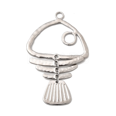 Brass Big Pendants KK-P321-01H-P-1