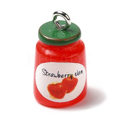 Opaque Resin Imitation Food Pendants RESI-L038-06P-02-1