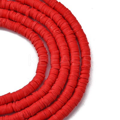 Handmade Polymer Clay Beads Strands CLAY-R089-4mm-Q045-1