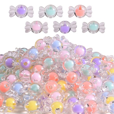 Transparent Acrylic Beads TACR-SZ0001-04-1