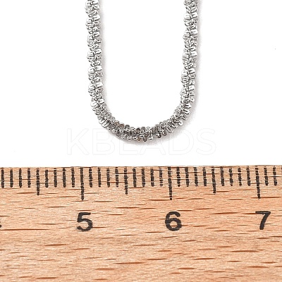 2MM 304 Stainless Steel Link Chain Necklaces for Women NJEW-B131-10P-1