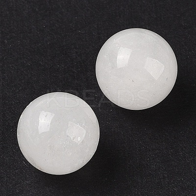 Natural Quartz Crystal No Hole Sphere Beads G-K353-04A-11-1