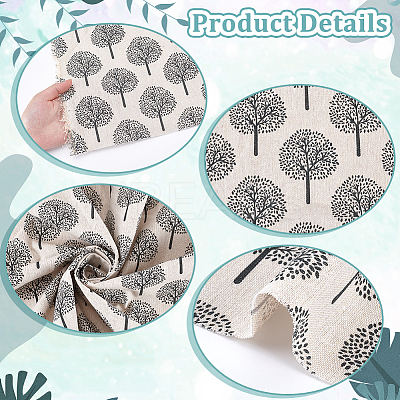 Cotton Linen Fabric DIY-WH0591-282A-1