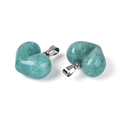 Natural Amazonite Chunky Pendants G-T143-19G-1