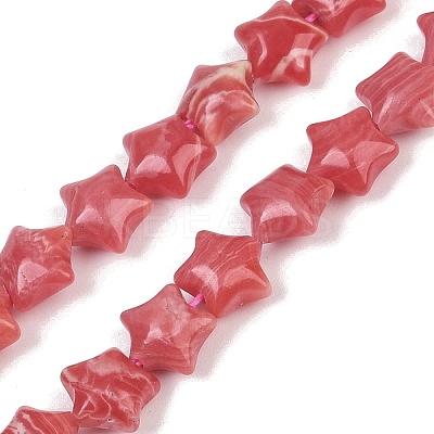 Synthetic Rhodochrosite Beads Strands G-Z080-A13-8mm-1