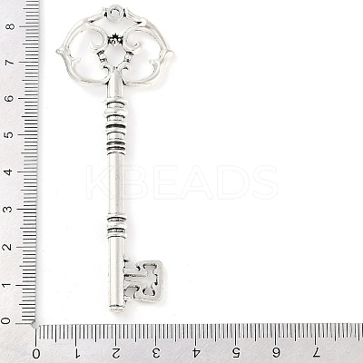 Tibetan Style Alloy Skeleton Key Big Pendants TIBEP-Q043-021-RS-1
