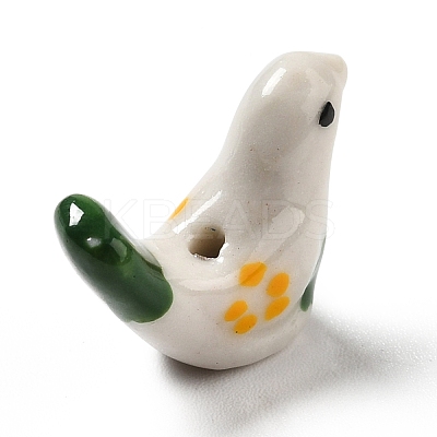 Handmade Printed Porcelain Beads PORC-F005-04C-1