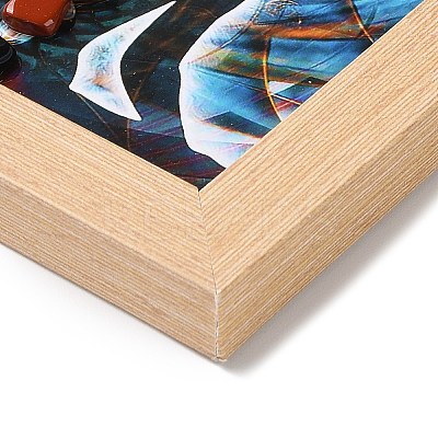 Yoga Gemstone Chakra Picture Frame Stand DJEW-F021-05G-1