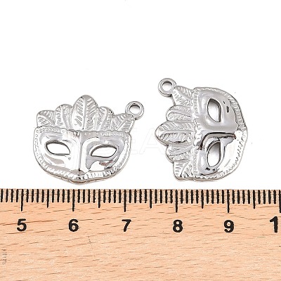 304 Stainless Steel Pendants STAS-L022-574P-1