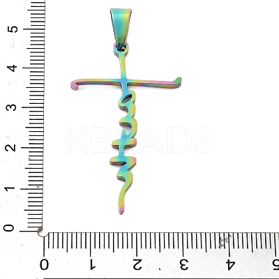 Ion Plating(IP) 304 Stainless Steel Pendants STAS-D179-13M-1