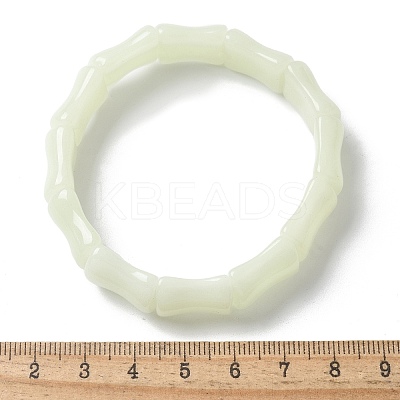 Handmade Lampwork Beaded Stretch Bracelets for Men Women BJEW-G738-03-1