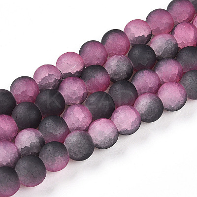 Crackle Glass Beads X1-GLAA-N009-10mm-09-1