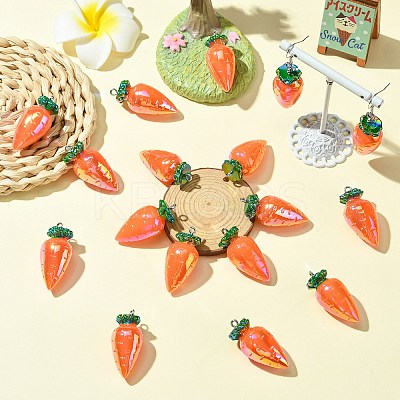 AB Color Resin Pendants RESI-CJC0011-48I-1