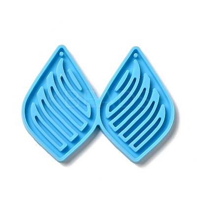DIY Teardrop with Stripe Pendant Silicone Molds LS-DIY-I099-36-1