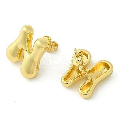 Rack Plating Brass Earrings EJEW-S222-01G-N-1