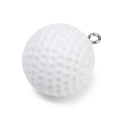 Sport Theme Resin Pendants RESI-I063-01D-1