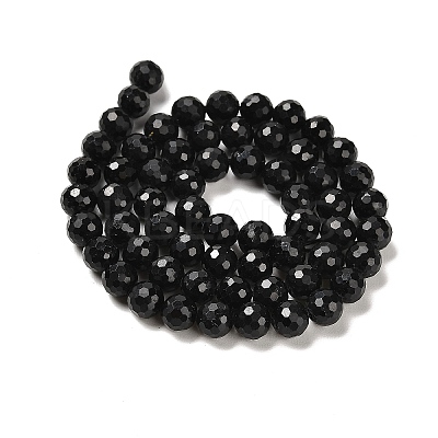 Natural Black Tourmaline Beads Strands G-K345-A04-01-1