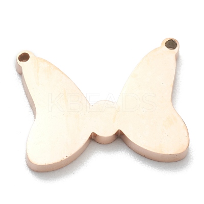 Ion Plating(IP) 304 Stainless Steel Charms STAS-B016-05RG-1