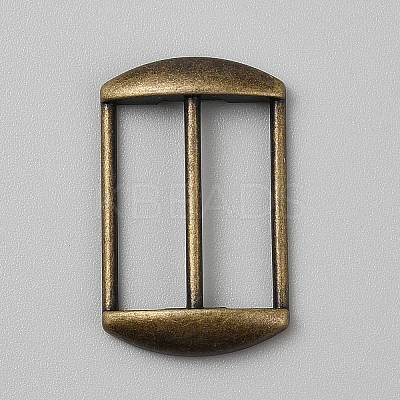 Alloy Tri-Glide Adjuster Buckles FIND-WH0139-378AB-1