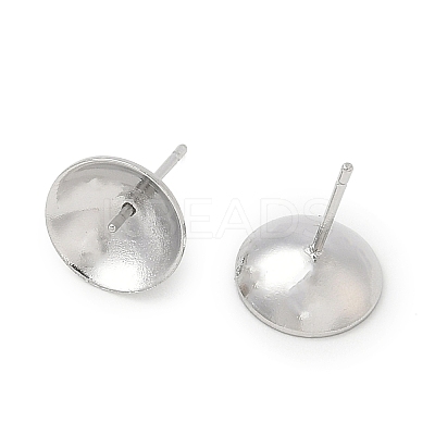 Brass Stud Earring Findings KK-A300-29D-P-1