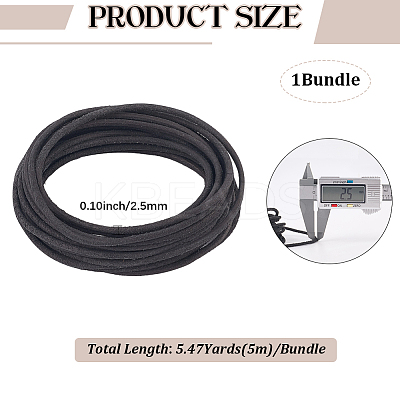 5M DIY Frosted Cowhide Leather Cord OCOR-GF0004-97B-01-1
